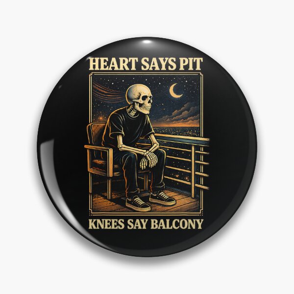 Item preview, Heart Says Pit Knees Say Balcony Funny Design designed and sold by Michasstuckey.