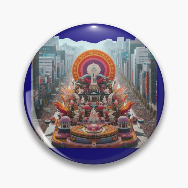 Item preview,  Grand Floral City Parade in South Korea – Realistic Festival Scene designed and sold by PaintMeWorld.