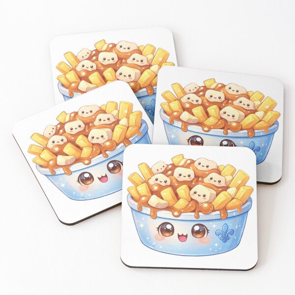 Item preview, Cute Kawaii Poutine Illustration | Quebec Food Art | Canadian Comfort Food Gift Design designed and sold by JonathanP514.