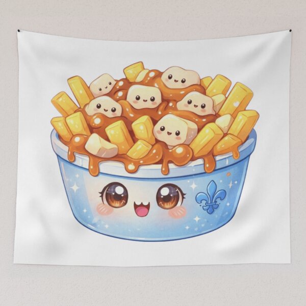 Item preview, Cute Kawaii Poutine Illustration | Quebec Food Art | Canadian Comfort Food Gift Design designed and sold by JonathanP514.