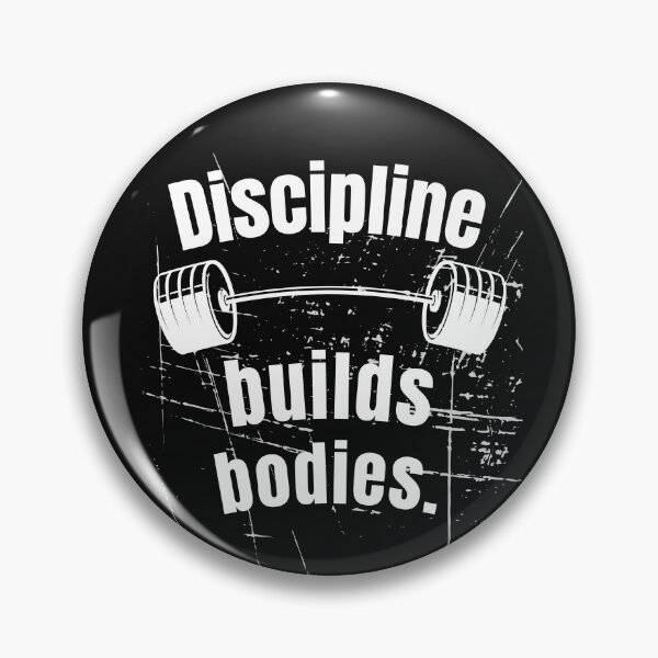 Item preview, Discipline builds bodies. Gym Fitness Motivation Quote designed and sold by TeeArtWorld.