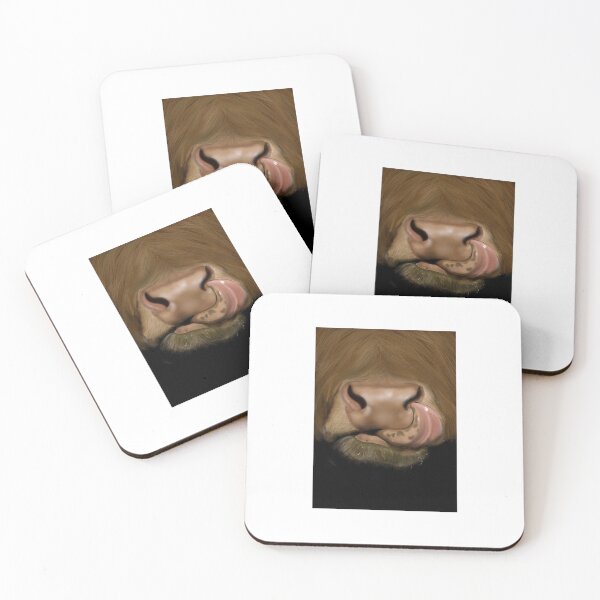 Item preview, Cow Kiss: A Hairy Greeting designed and sold by Nuleca.