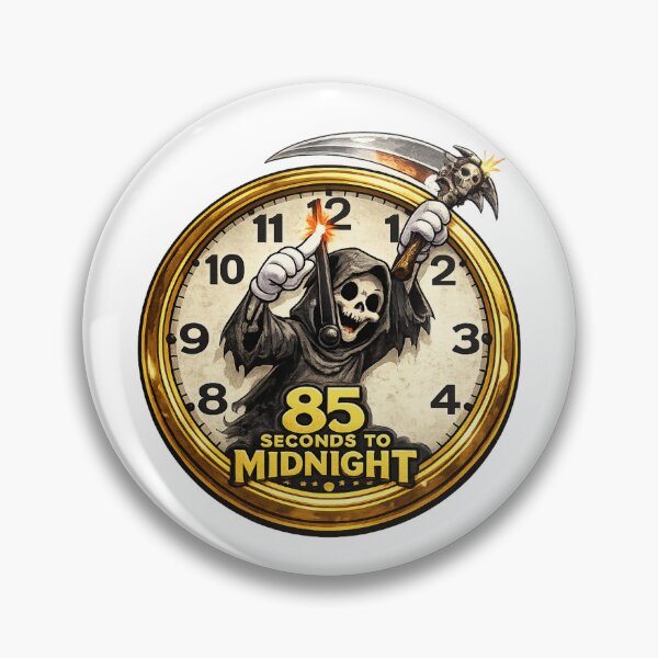 Item preview, Doomsday Clock 85 Seconds to Midnight – Funny 2026 Apocalypse Warning Graphic T-Shirt designed and sold by jpm70.