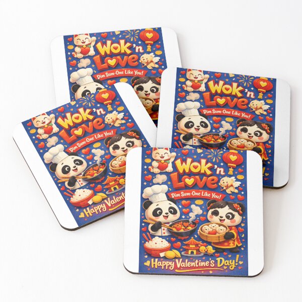 Item preview, Valentine’s Day Panda Chefs Stirring Up Dim Sum Romance designed and sold by Aryabek.