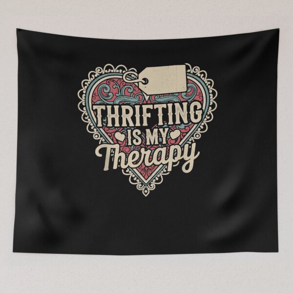 Item preview, Thrifting is My Therapy Thrift Store Yard Sale designed and sold by THREE LITTLE BEANS.
