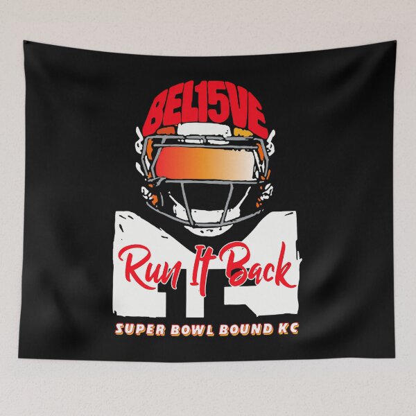 Item preview, Believe Back Run It Back Supper Bowl Bound Kc Kansas City Chiefs Logo Kc Chiefs Logo Nfl Football Team designed and sold by boutishop9.