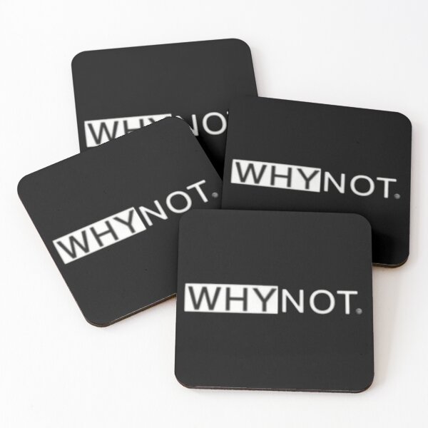 Item preview, Minimalist Logic Why Not Statement Art designed and sold by ZyVoAli.