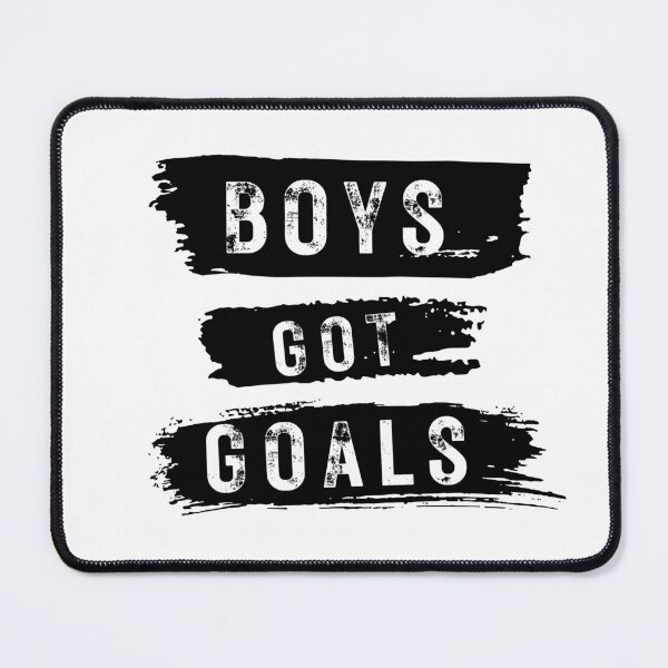 Item preview, Boys Got Goals Motivational Typography T-Shirt designed and sold by MewWoof.