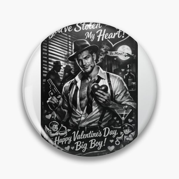 Item preview, You've Stolen My Heart! Noir Gay Valentine with Hardboiled Charm designed and sold by Aryabek.