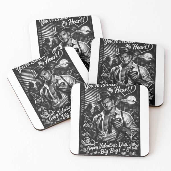 Item preview, You've Stolen My Heart! Noir Gay Valentine with Hardboiled Charm designed and sold by Aryabek.