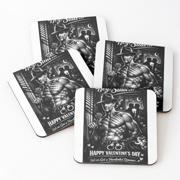 Item preview, Hey Stud... Hardboiled Gay Valentine with Cigars, Roses and Handcuffs designed and sold by Aryabek.