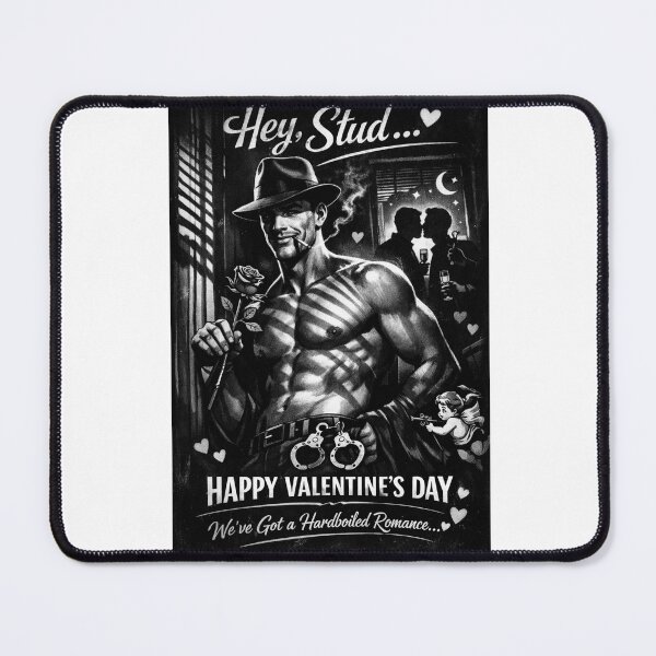 Item preview, Hey Stud... Hardboiled Gay Valentine with Cigars, Roses and Handcuffs designed and sold by Aryabek.