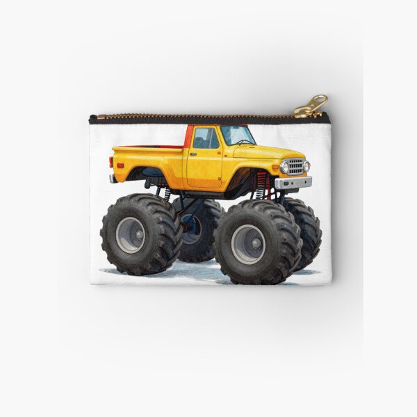 Item preview, Retro Monster Truck Illustration – Colorful Off-Road Pickup designed and sold by myforestfog.