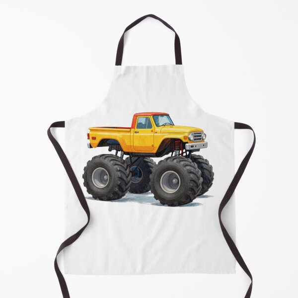 Item preview, Retro Monster Truck Illustration – Colorful Off-Road Pickup designed and sold by myforestfog.