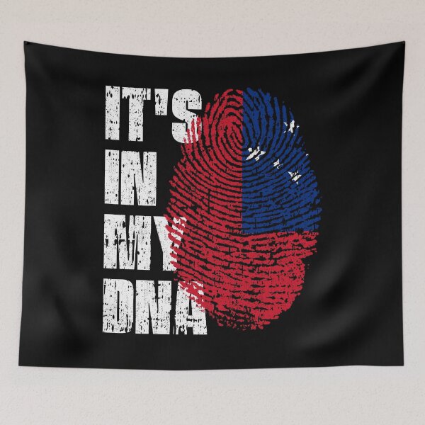 Item preview, IT'S IN MY DNA Samoa Flag Roots designed and sold by CosmoKitsch.