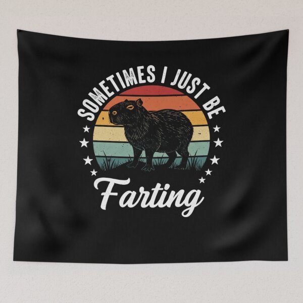 Item preview, Sometimes I Just Be Fartin Capybara Meme designed and sold by THREE LITTLE BEANS.