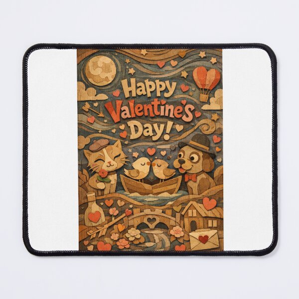 Item preview, Rowboat Romance on Valentine’s Night with Paper Moon and Cat Serenade designed and sold by Aryabek.