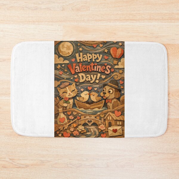 Item preview, Rowboat Romance on Valentine’s Night with Paper Moon and Cat Serenade designed and sold by Aryabek.