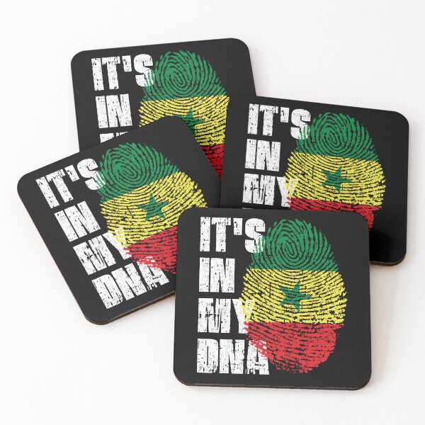 Item preview, IT'S IN MY DNA Senegal Flag Roots designed and sold by CosmoKitsch.