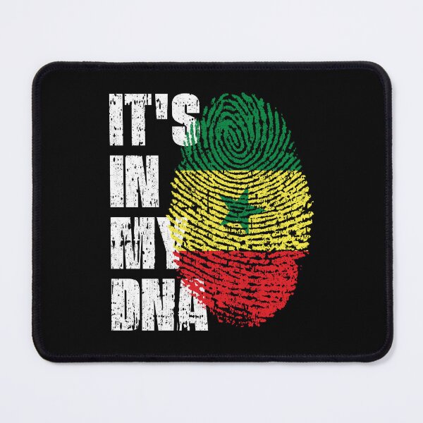Item preview, IT'S IN MY DNA Senegal Flag Roots designed and sold by CosmoKitsch.