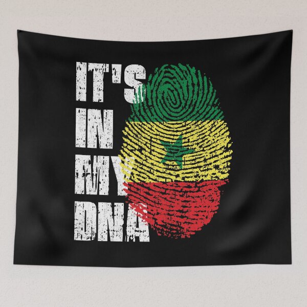 Item preview, IT'S IN MY DNA Senegal Flag Roots designed and sold by CosmoKitsch.