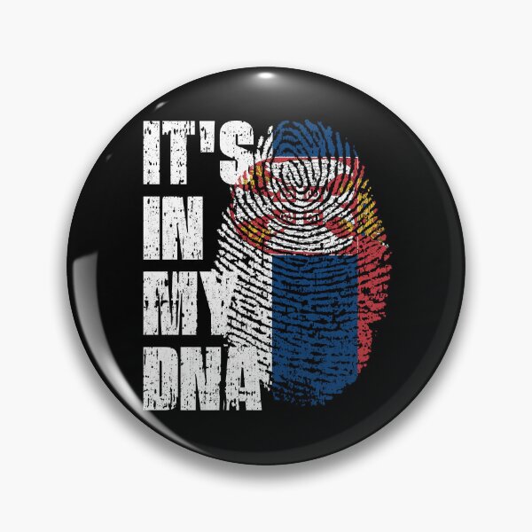 Item preview, IT'S IN MY DNA Serbia Flag Roots designed and sold by CosmoKitsch.