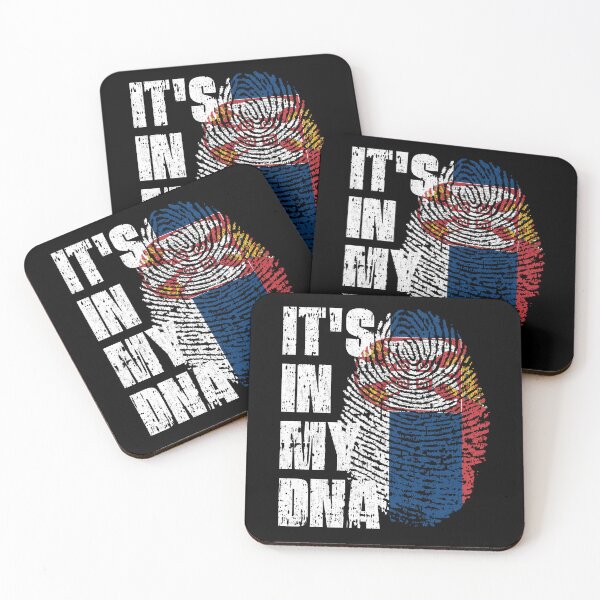 Item preview, IT'S IN MY DNA Serbia Flag Roots designed and sold by CosmoKitsch.
