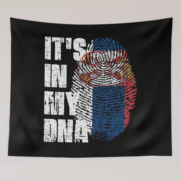 Item preview, IT'S IN MY DNA Serbia Flag Roots designed and sold by CosmoKitsch.