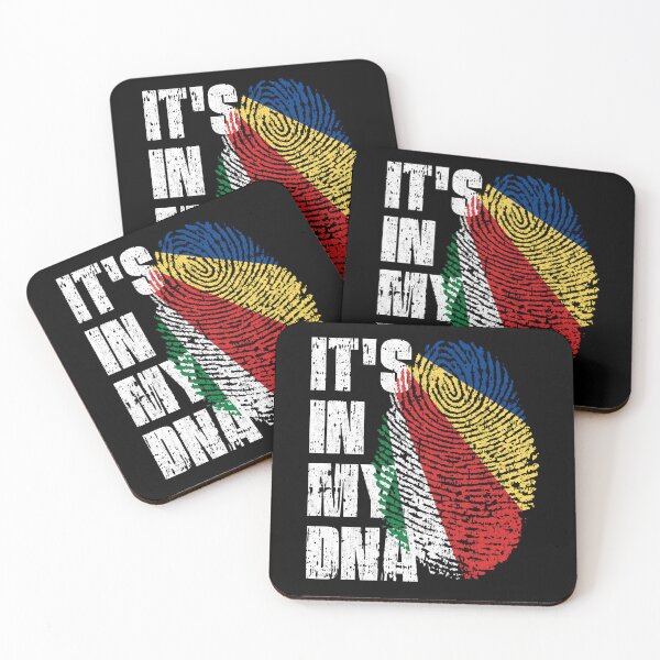 Item preview, IT'S IN MY DNA Seychelles Flag Roots designed and sold by CosmoKitsch.