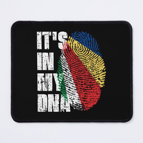 Item preview, IT'S IN MY DNA Seychelles Flag Roots designed and sold by CosmoKitsch.
