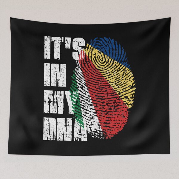 Item preview, IT'S IN MY DNA Seychelles Flag Roots designed and sold by CosmoKitsch.