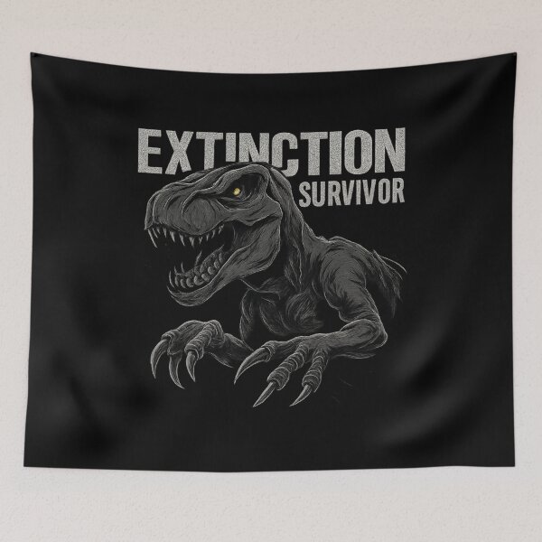 Item preview, Extinction Survivor - Aggressive Dinosaur Streetwear Graphic designed and sold by MKreative Studio.