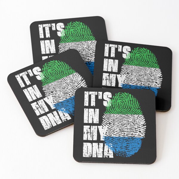Item preview, IT'S IN MY DNA Sierra Leone Flag Roots designed and sold by CosmoKitsch.