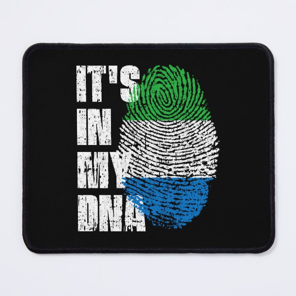 Item preview, IT'S IN MY DNA Sierra Leone Flag Roots designed and sold by CosmoKitsch.