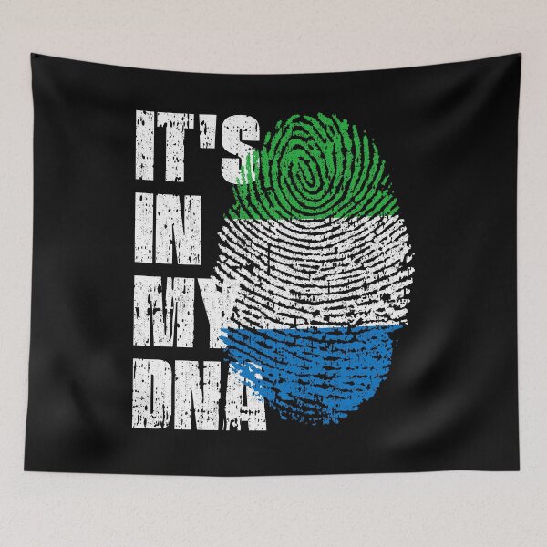 Item preview, IT'S IN MY DNA Sierra Leone Flag Roots designed and sold by CosmoKitsch.
