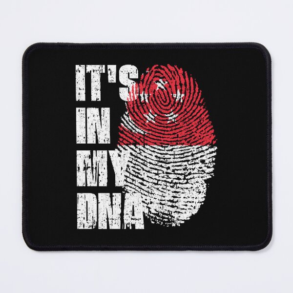 Item preview, IT'S IN MY DNA Singapore Flag Roots designed and sold by CosmoKitsch.