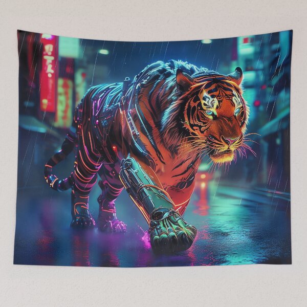 Item preview, Neon Stripes of Shinjuku designed and sold by ONYX Pixee.