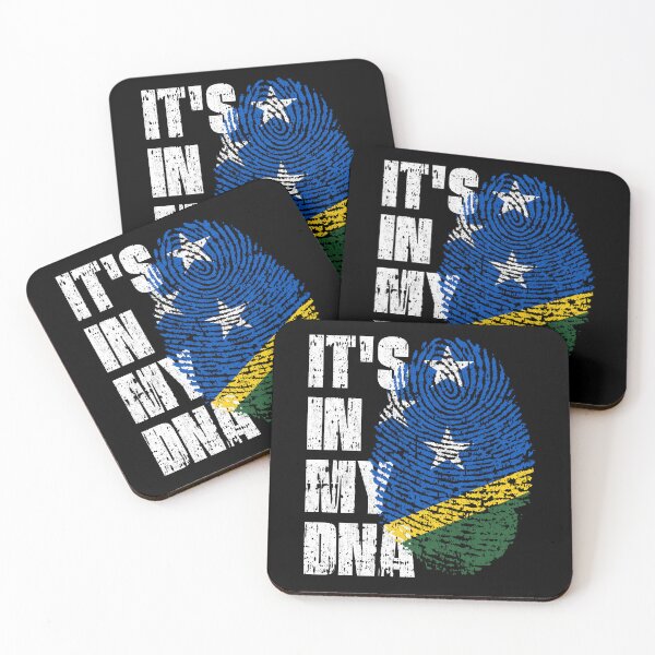Item preview, IT'S IN MY DNA Solomon Islands Flag Roots designed and sold by CosmoKitsch.