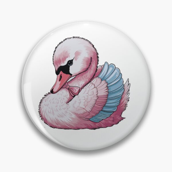 Item preview, Elegant Pink Swan with Bow designed and sold by JAMESAMORN.