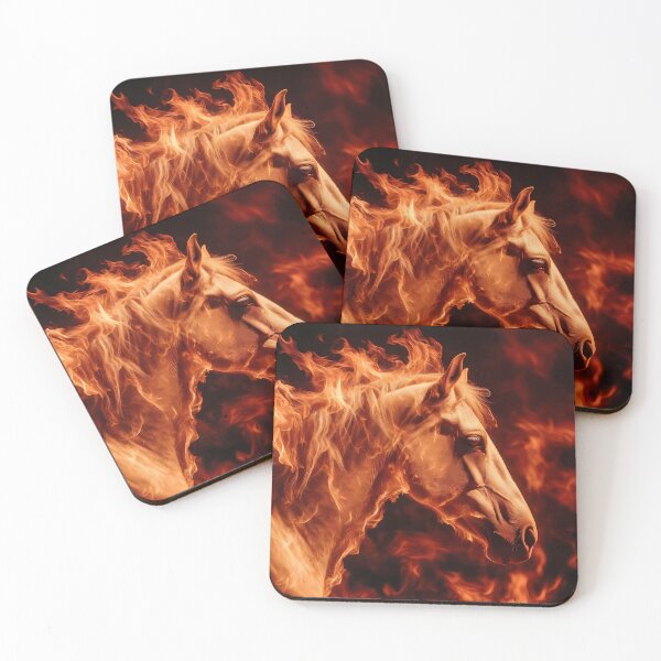 Item preview, Inferno Horse Illustration (image size 7840x11680) designed and sold by Digital-Davinci.