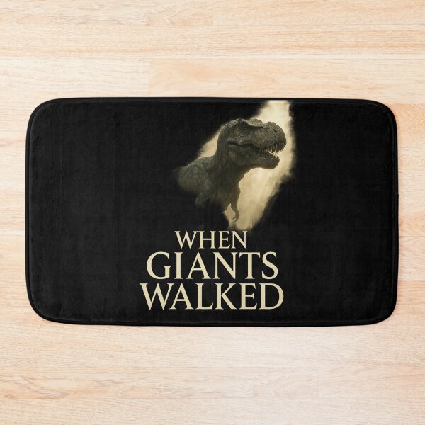 Item preview, When Giants Walked - Cinematic T-Rex Poster designed and sold by MKreative Studio.