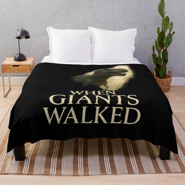 Item preview, When Giants Walked - Cinematic T-Rex Poster designed and sold by MKreative Studio.