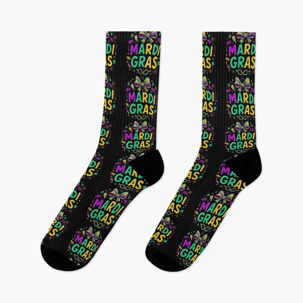 Item preview, Mardi Gras Colorful Typography Design – Festive Carnival Celebration Art designed and sold by Teetreasure2.