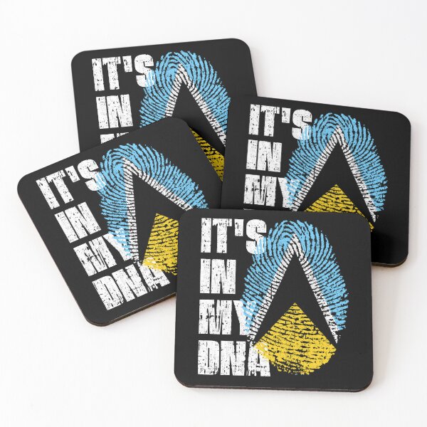 Item preview, IT'S IN MY DNA Saint Lucia Flag designed and sold by CosmoKitsch.