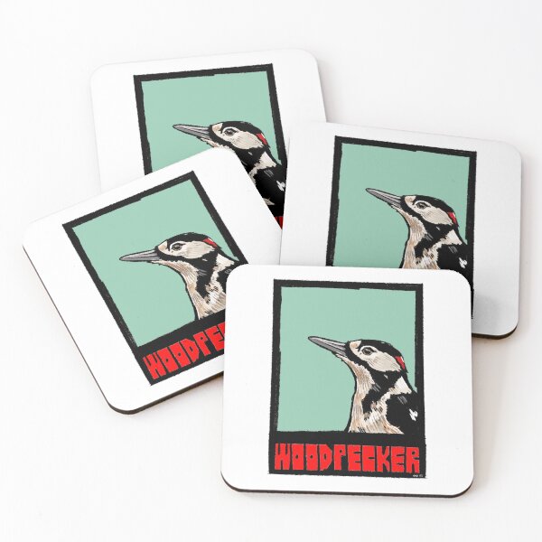 Item preview, Woodpecker  - Wall Art Print – Bold Modern British Bird Illustration for Contemporary Home Decor designed and sold by GWARTGB.
