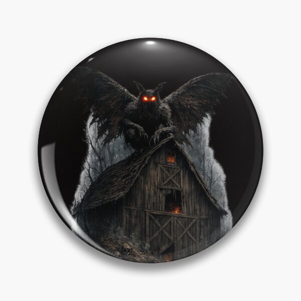 Item preview, Beware the Mothman – Cryptid Warning Shirt with Mothman on Barn Art designed and sold by jpm70.