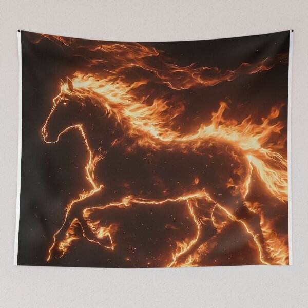 Item preview, Inferno Horse Illustration (image size 7840x11680) designed and sold by Digital-Davinci.