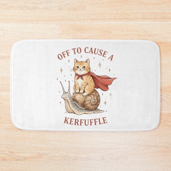 Item preview, Off To Cause A Kerfuffle Frog Funny Frog Meme designed and sold by THREE LITTLE BEANS.
