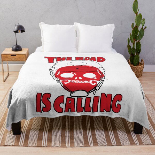 Item preview, The Road Is Calling - Red Skull Biker Quote Design designed and sold by RNASstuff.