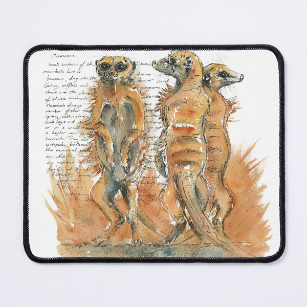 Item preview, Meerkats with a tale attached  designed and sold by TamrynPohlArt.